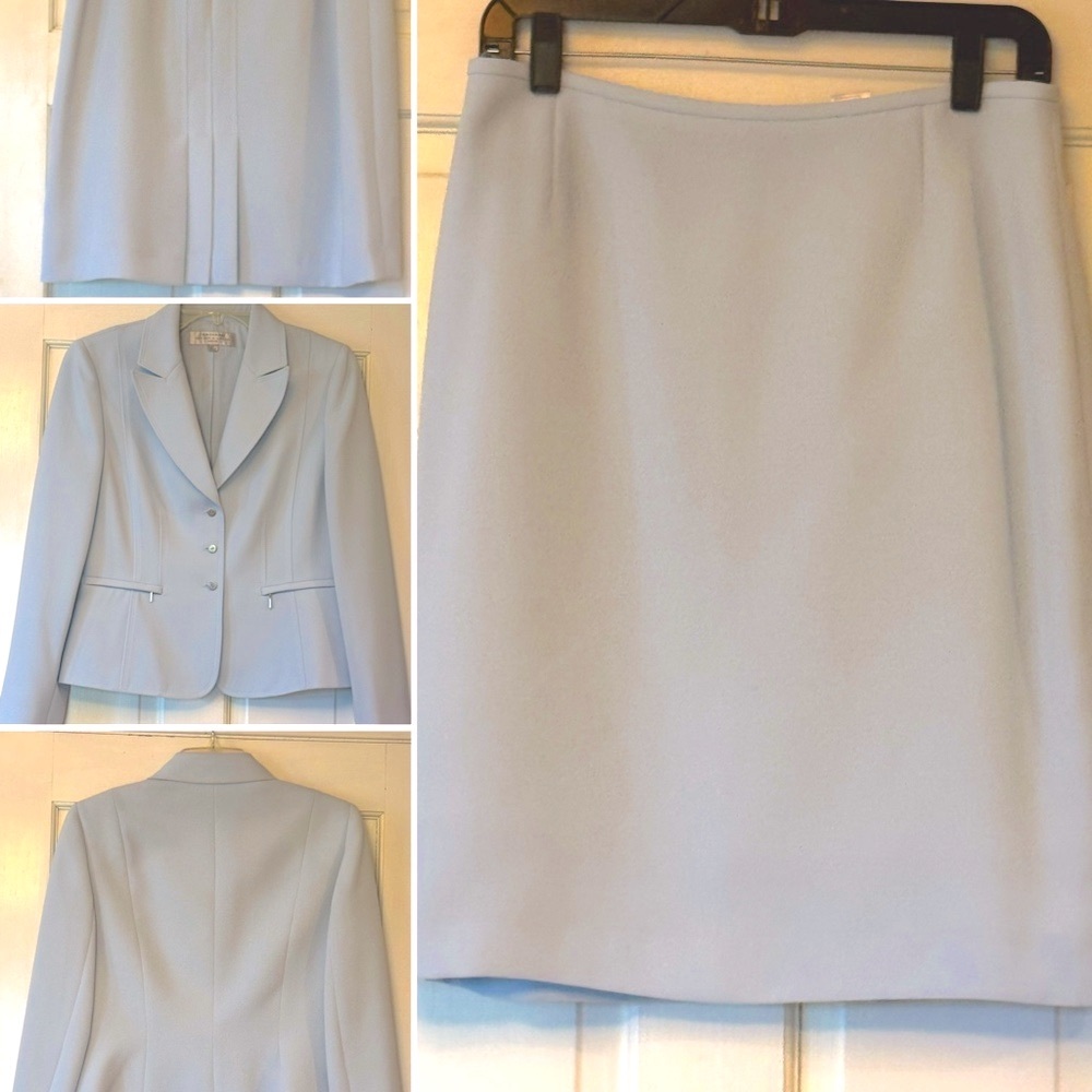 Tahari Light Blue Skirt Set